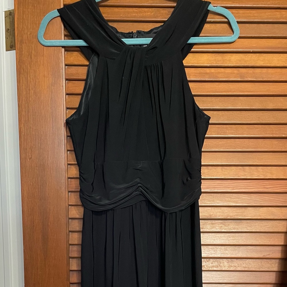 Max & Cleo Black Size 4 Knee Length Dress